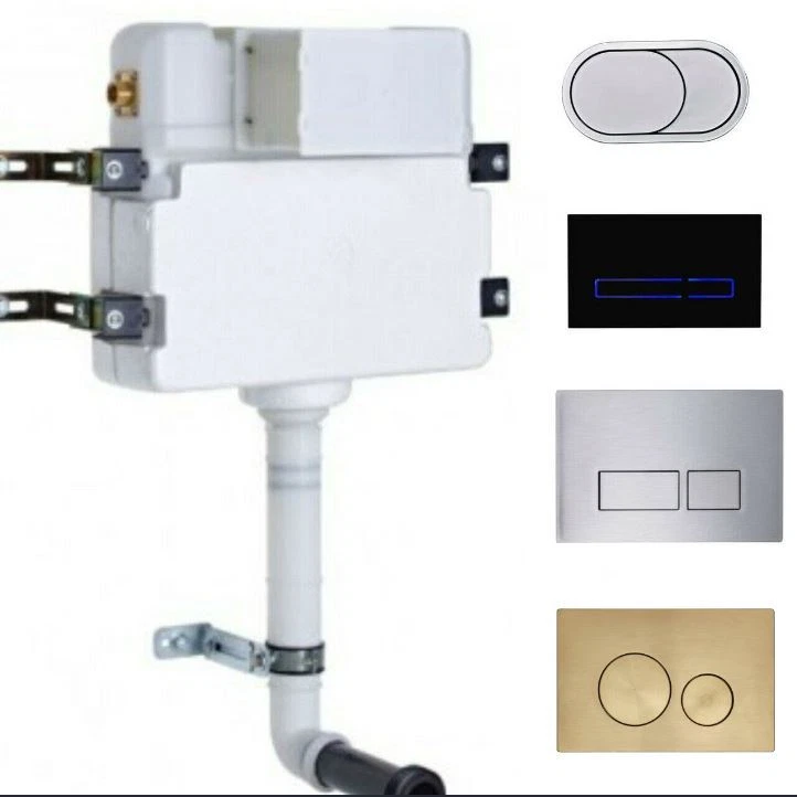 Concealed In Wall WC Toilet Cistern Choice Flush Plate Dual Roper Rhodes Tavisto