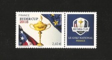 FRANCE 2018-RARE-TIMBRE N° 5245A RYDER CUP à 2.60 du bloc 144  - NEUF** LUXE MNH