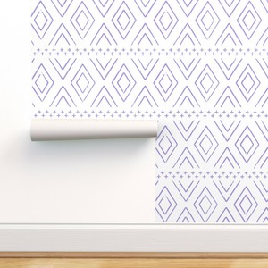 Peel-and-Stick Removable Wallpaper Purple Farmhouse ...