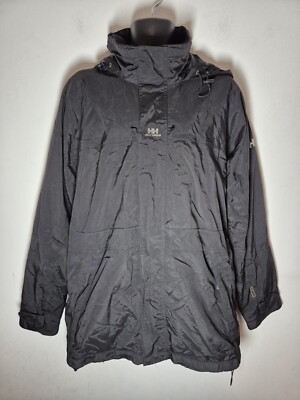 Helly Hansen Tech Regenmantel Herren Large Full Zip wasserdichte Skijacke, schwarz