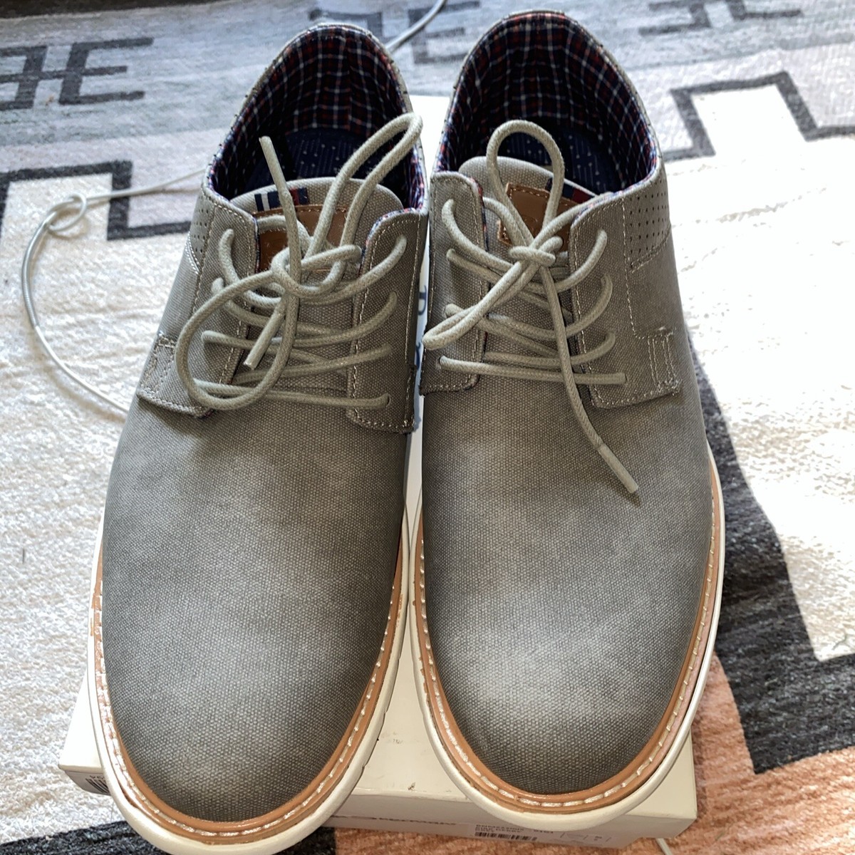 Ben Sherman Boots Shoes Mens Size 7.5 Gray Suede Leather‎ Lace Up Zip Casual New Ben Sherman Walker Chukka Leather Men main image 4