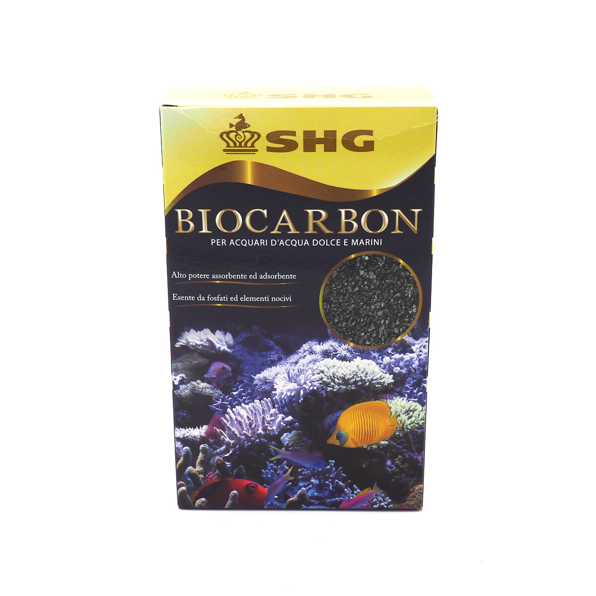 SHG BIOCARBON CARBONE ATTIVO ALTISSIMA QUALITA' ACQUARIO DOLCE E MARINO