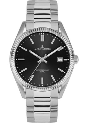 Jacques Lemans Derby 50-3A NEU Herrenuhr 10ATM Edelstahl,NEU