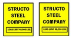 Structo truck water slide decal for Structo 66 in Red with tracking