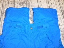 COLUMBIA SNOW SKI PANTS INSULATED OUTGROW ADJUST WAIST BLUE GIRL BOY S 8