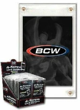 New (25 pk) BCW 4-Screw Recessed Trading Card Holder  20pt Recessed Screwdown