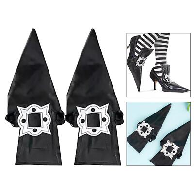 Spitze Hexe Überschuhe Überschuhe Deko schwarz Accessoires Anzieh Schnalle