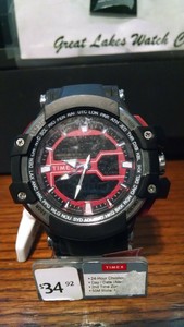 timex men's tactic dgtl big combo resin strap watch