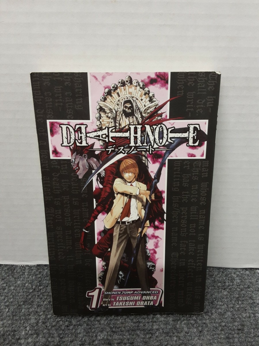 デスノート　第１巻　初版　帯　Death Note Volume 1st Ed Death Note Ser.: Death Note, Vol. 1 by Tsugumi Ohba (2005, Trade