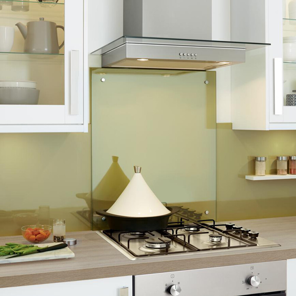 Clear Toughened Heat Resistant Kitchen Glass Splashback with Holes and Screws eBay
