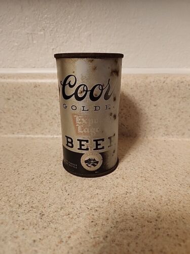 Tough Coors Export Lager Flat Top Beer Can -  Colorado Classic! - Picture 1 of 10