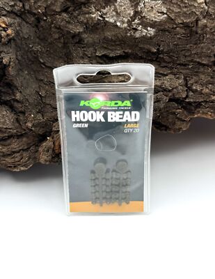 Korda Hook Bead Large KHBL 20 St. für Rig Rings Shod Blow Back Rigs DER ANGLER