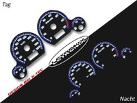 Selbstleuchtende Tachoscheiben Plasma Tacho VW Polo 6N Golf 3 0-200Kmh #