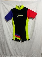 Shark Skins Vintage Wetsuit - Neon and Black - Size Small - Made in USA