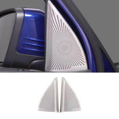 A Pillar Speaker Frame Cover Trim 2* Fit For Benz GLB 2020-2022 Silver Titanium