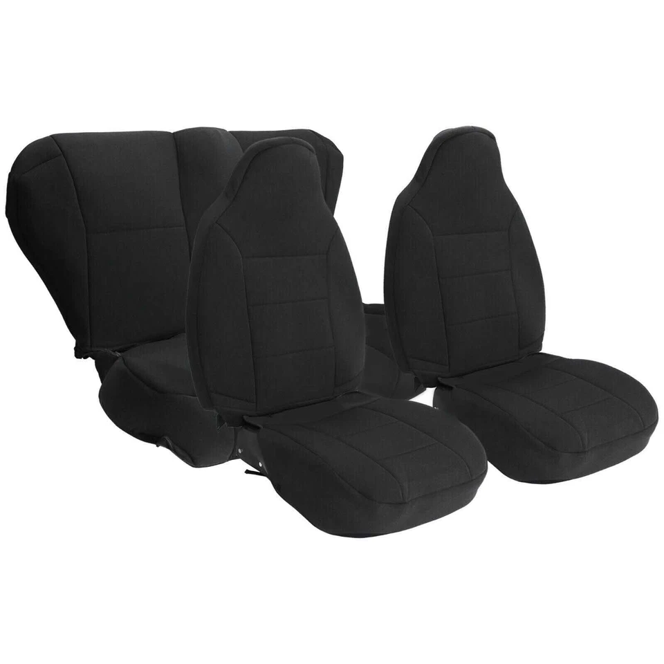 Juegos completos de fundas de asiento de neopreno para Jeep Cherokee XJ 1984-2001 1ª y 2ª Foto 3 de 4