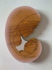 Bartolucci Madonna Con Bambino In Legno Da Parete Da Appendere