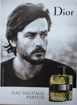 Christian Dior Vintage Print Ad !! '' New Eau SAUVAGE perfume ''