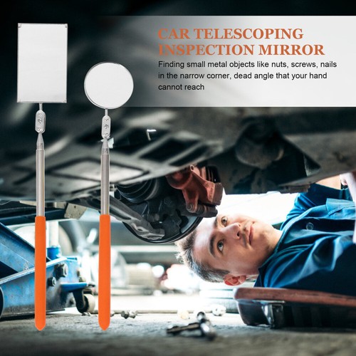 2PCS Car Telescoping Inspection Mirror for Extra Viewing Pickup Dead Angle - 第 7/12 張圖片