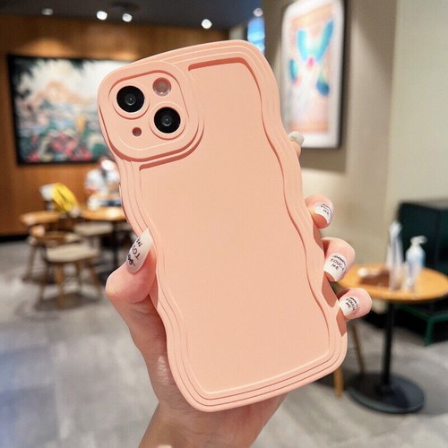 Curly Wave Bumper Silicone Soft Case For iPhone 16 Pro Max 15 14 13 12 11 Cover - Picture 9 of 17