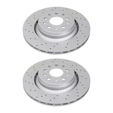 2 Disques De Frein Perforés Ventilés Ø 330 Mm 22 Mm A.B.S. Pour MASERATI LEVANTE