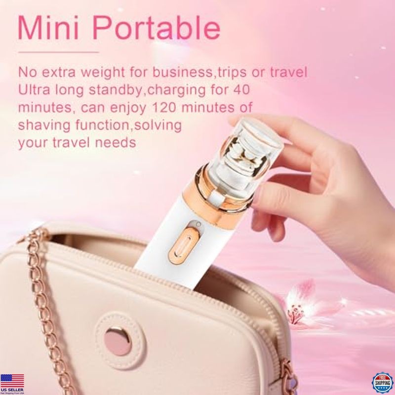 Epil Pro 3.0 Women's Facial Epilator - 2-in-1 Rechargeable Hair Removal, Pink