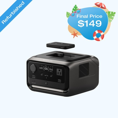 #ad EcoFlow River 3 Plus 286Wh Wireless Boost Combo amp; 5000mAh RAPID Power Bank $186.25