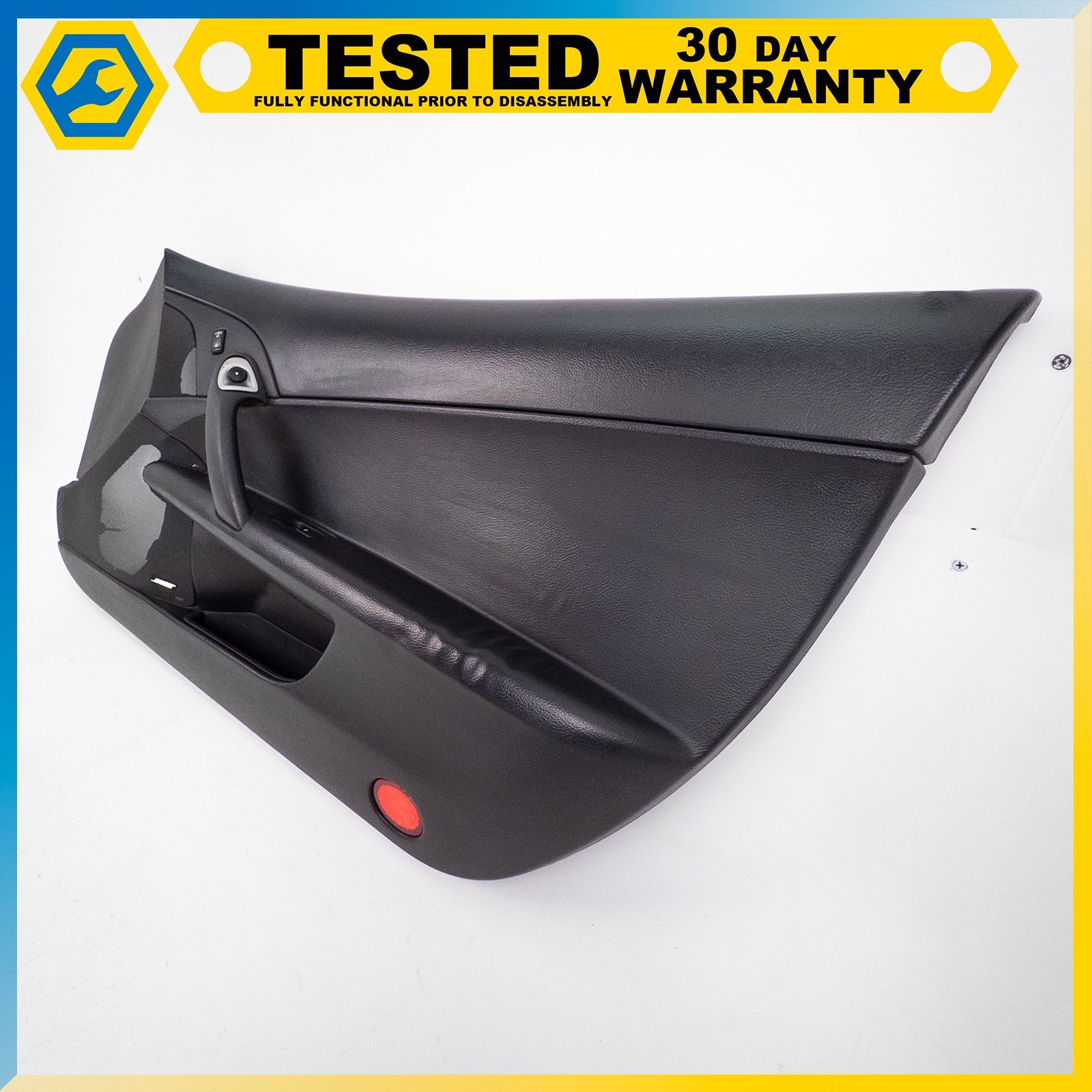 05-13 CHEVROLET CORVETTE C6 FRONT RIGHT SIDE INTERIOR DOOR PANEL BLACK OEM