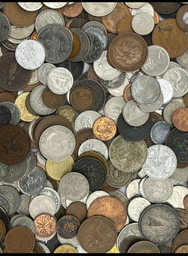 Mystery 5lb Bag Of Foreign Coins - Afbeelding 2 van 2