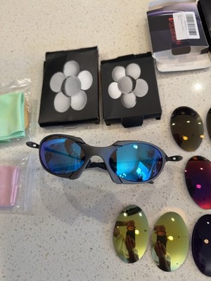 Oakley Romeo 1.0/2.0 Replacement Lenses Mirrored UV400 Polycarbonate Oval