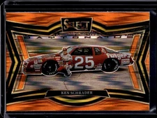 2025 Select NASCAR Racing Pit Road Tier #129 Ken Schrader Orange Flash Prizm