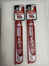 Lot of 2 DIABLO DS0608CF 6&rdquo; 8-TPI Carbide Recip Blades, for Thick Metal Cutting