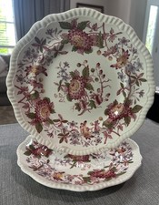 Vtg. Copeland Spode Red Aster Dinner Plate 10...