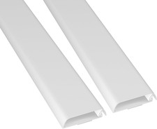 D-Line Cable Trunking, Wire Cover for Wall, TV Cable Tidy, Paintable, Self-Adhes