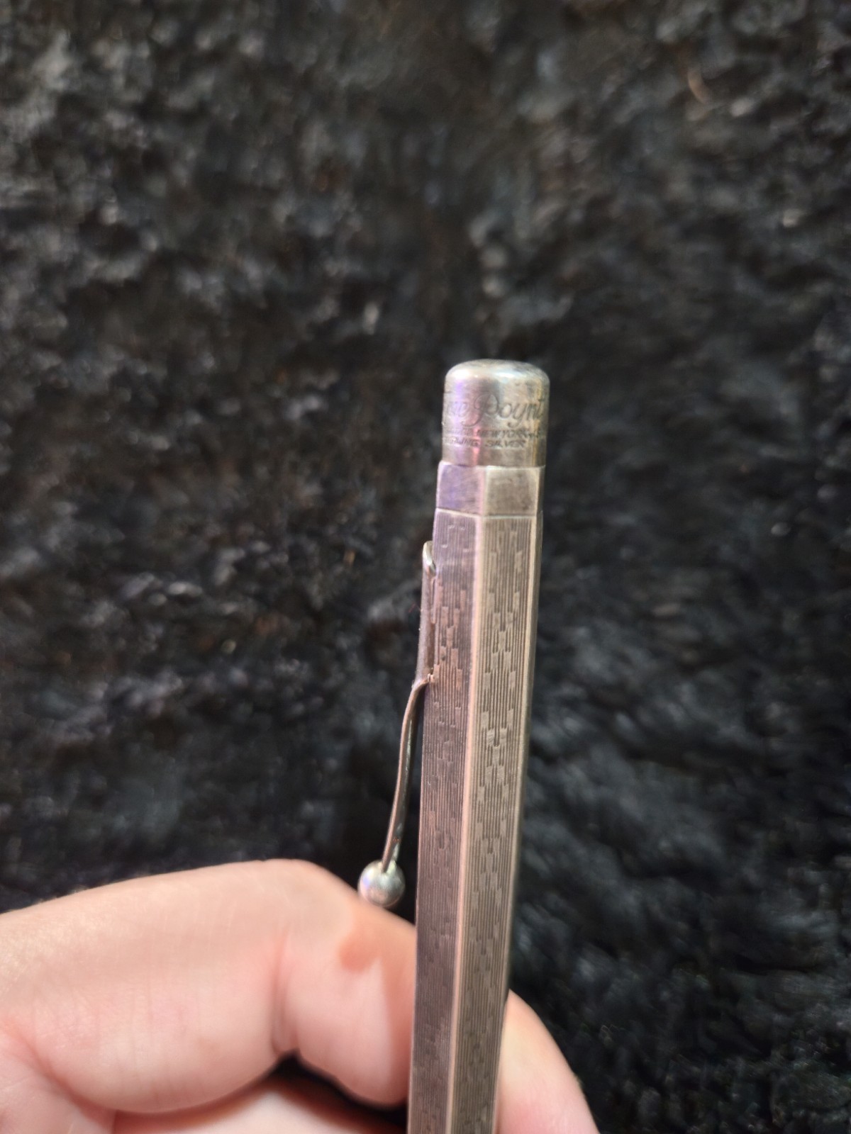 Antique Sterling Mabie Todd & Co. NY Silver Fyne Poynt Mechanical Pencil