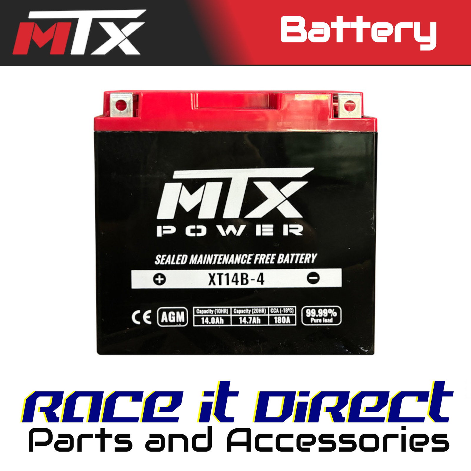 MTX CT14B-BS Replacement Batttery US14B