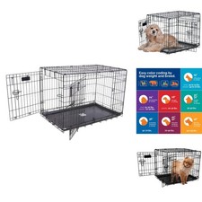 Precision Pet Provalue Two Door Wire Dog Crate 24in For Pets 15-30 lbs 5-Point