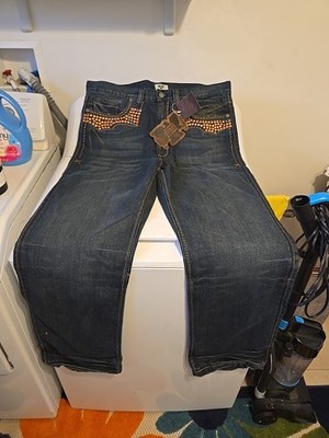 Antik Denim Jeans Size 40 Copper Studded New Western