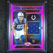 2024 Certified Football LAIATU LATU New Generation Rookie Jersey Pink 173/299
