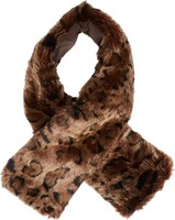 Eferri Damen Lepard Mode-Schal Tuch, Animal Print, Braun, One Size