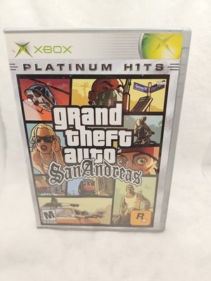 Grand Theft Auto: San Andreas (Microsoft Xbox, 2005) Platinum Hits No Manual 
