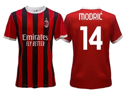 Maillot officiel Modric AC Milan Home Luka 14 adulte enfant garçon - Photo 1/4