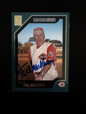 2001 Topps - Jack McKeon #332 Manager Ip Auto Signed Cincinnati Reds