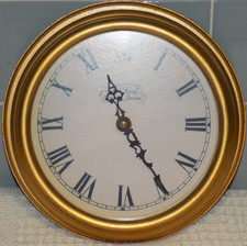 Thomas Kent Wall Clock  Vintage Gold