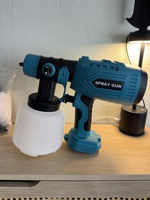 New Cordless Electric Paint Spray Gun Kit No Battery Included HVLPStyle DIY Tool