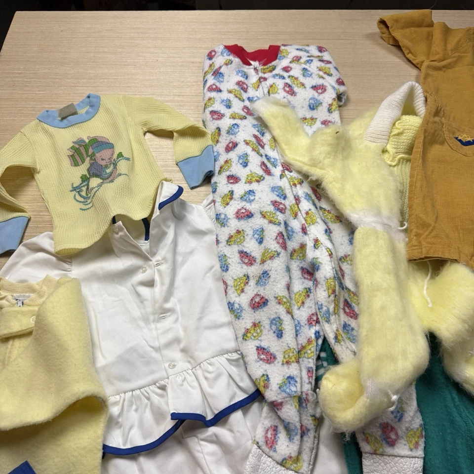 Lote Ropa Bebé Niño Vintage Años 70 80 90 Dormir Camisetas Carters Gerber Foto 3 de 4