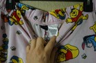 Disney Juniors L polyester silky fleece pink Winnie the Pooh & crew joggers — photo 3