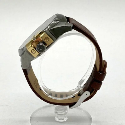 DIESEL DZ-4379 Men's Silver Brown B14783 Used Watch Excellent