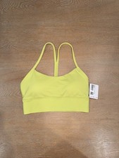 Lululemon Flow Y Nulu Longline Bra SIZE 4 Wasabi NWT