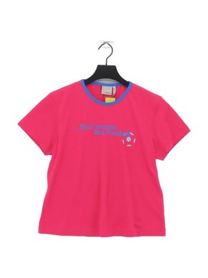 Kickers Women's T-Shirt UK 16 Pink 100% Cotton Basic